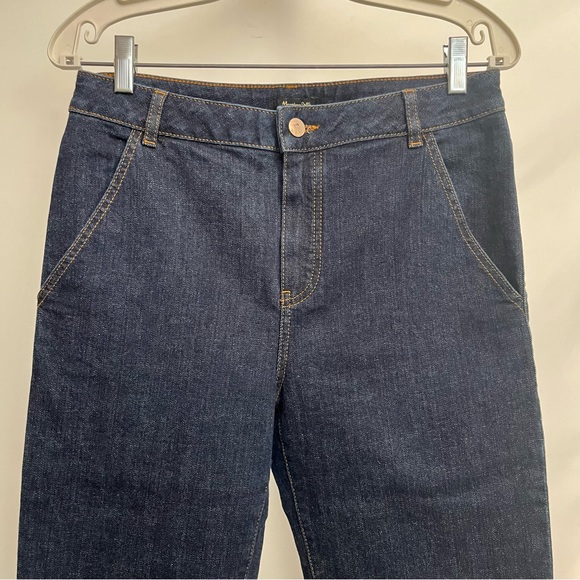 Massimo Dutti - Size 30 - Cowboy jeans - dark wash - cuff rancher - designer - Picture 2 of 6